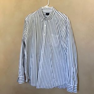 JCrew Mens Navy Stripe Shirt